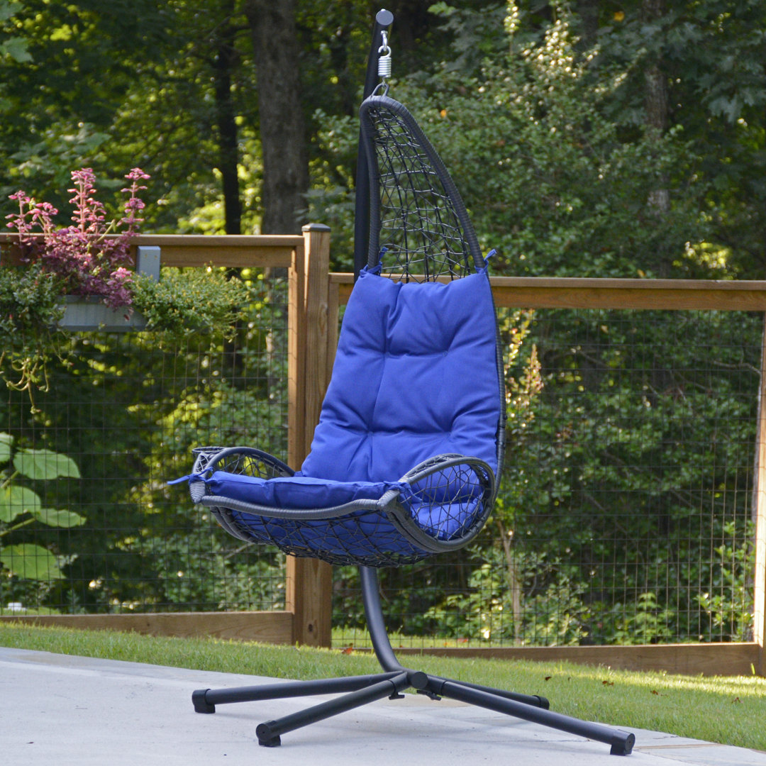 Guerra Porch Swing With Stand Arlmont & Co. Cushion 
