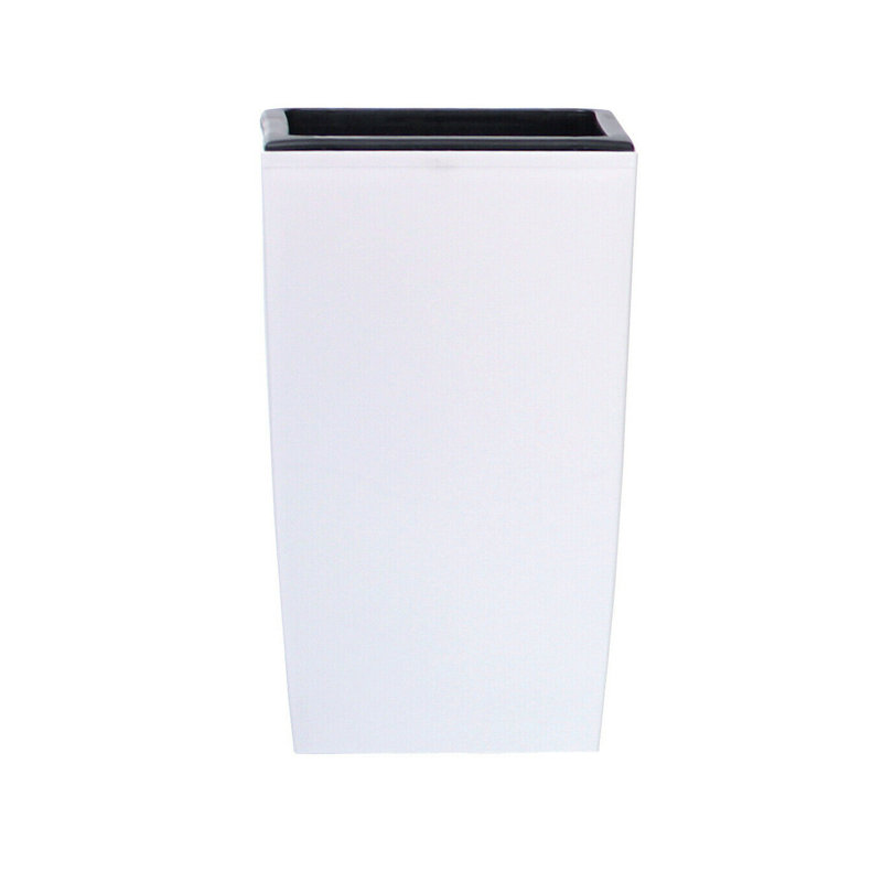 Aarabh Pot Planter, White, 26 cm H x 16 cm W x 16 cm D