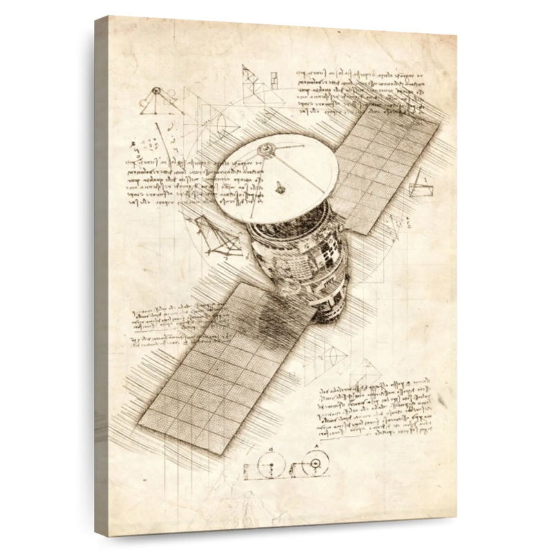 Oberle Satellite Blueprint, 45" H x 30" W
