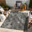 Anthracite Area Rug, 5.25' X 7.25', Sunshine, Polypropylene, Stain , For A Modern Living 5.25 Ft. 7.25 Ft., Sunshine Collection, Stain, All Occasions-1306453288