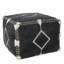 Repose-pieds 18 po noir 100% coton