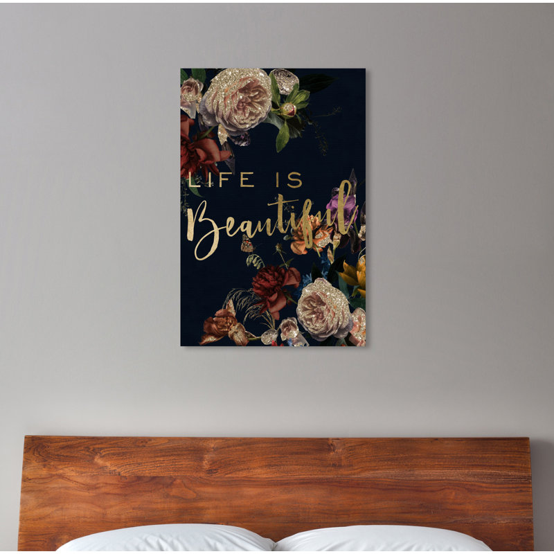 «Life Is Beautiful Fall», impression sur toile, H 45 po x l 30 po x P 0,5 po, Toile