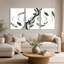 «Moths and Moon Phases on Tw torsed Branch», art mural sur toile-665861010