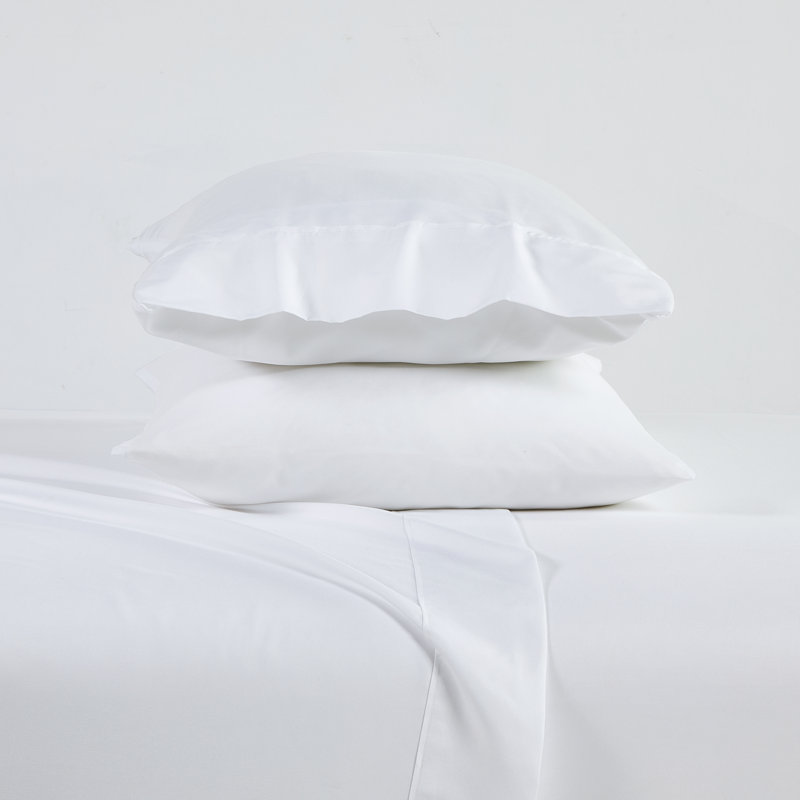 Luxurious White Bamboo Queen Sheet Set with Microfiber
