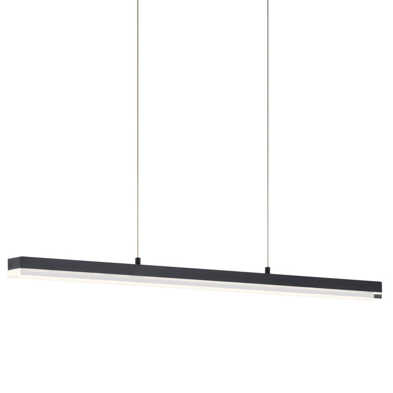1 - Light Matte Black LED Unique/Statement Pendant