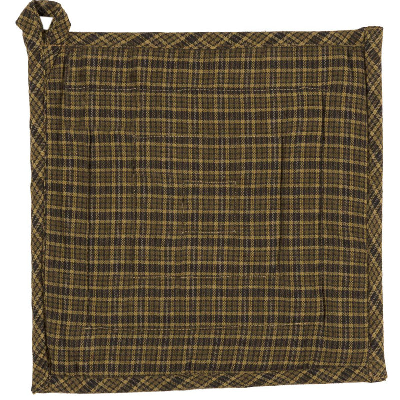 VHC Brands Tea Cabin 100% Cotton Potholder