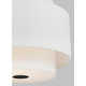 3 Light Linen Steel Dimmable Pendant