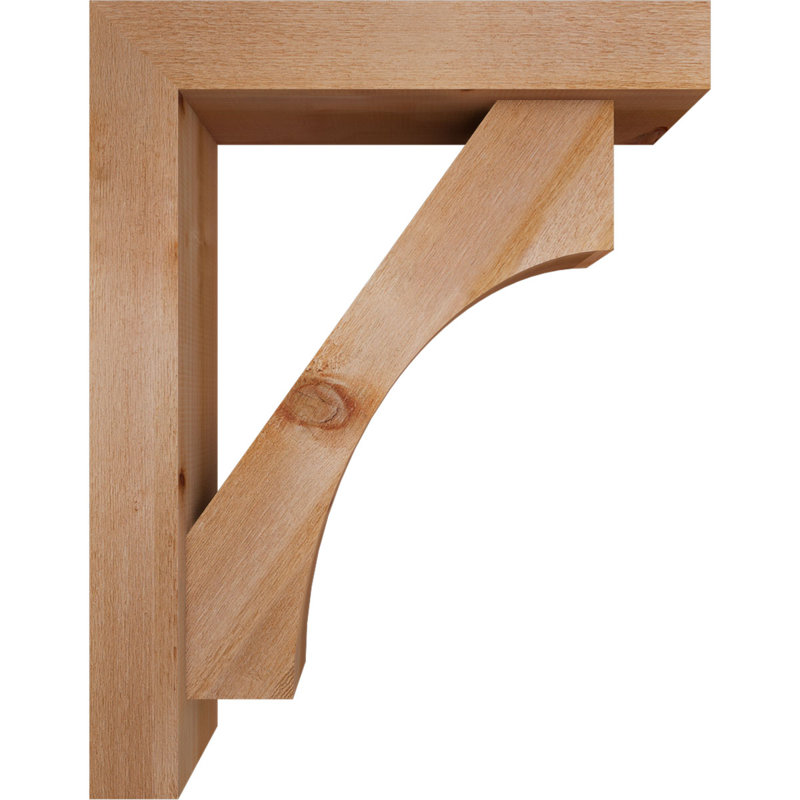 Support Westlake Block avec support décalé, 36 x 28, Cèdre rouge occidental de l 6 po (scié brut)