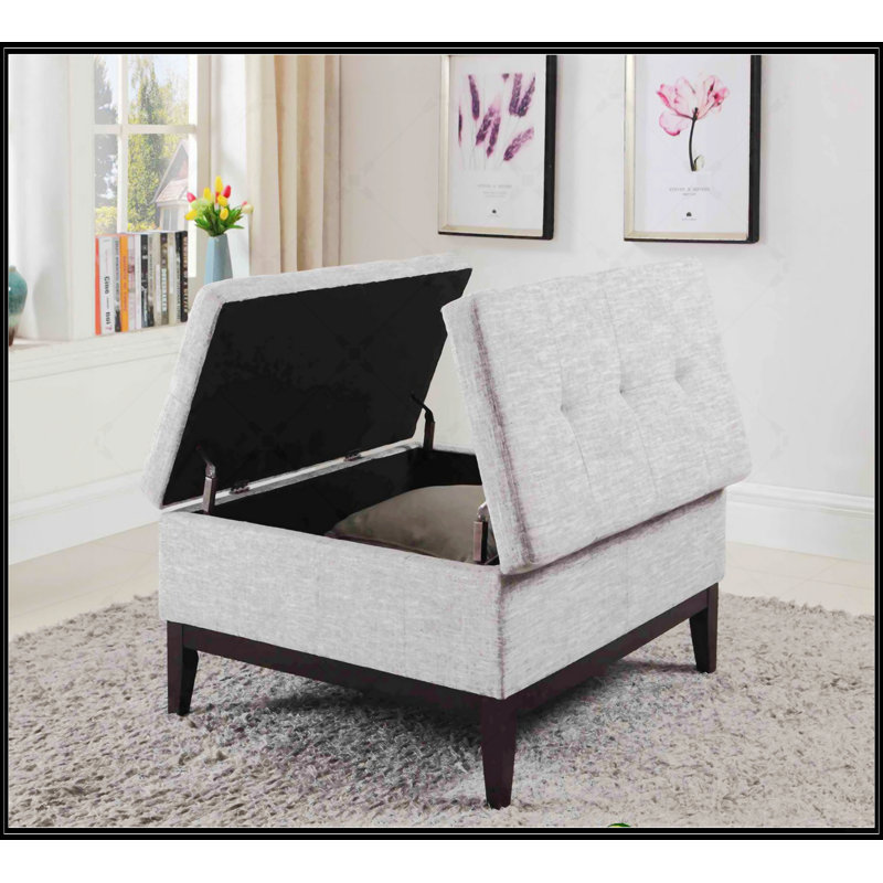 Grande table basse 18 po avec rangement 18 po, Beige