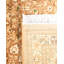 Tapis orange noué à la main de conception unique et unique 6 pi 1 po x 9 pi 5 po Keenan