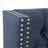 Queen Size Upholstered Headboard - Navy Blue Polyester Wingback with Button Tufting, Adjustable Height Metal Legs for Bedroom-1327891380