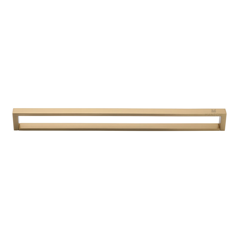 12 5/8" Center to Center Bar Pull, Satin Brass, 12 5/8"