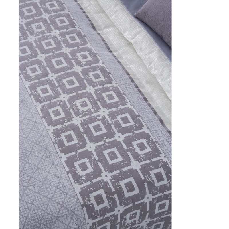 Morgan Graphic Print & Text Duvet Cover, Mauve