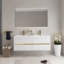 Meuble-lavabo mural avec lavabo, armoire de rangement flottante avec comptoir et tiroirs à fermeture en douceur, idéal pour l'organisation et la commodité de la salle de bain-816187030