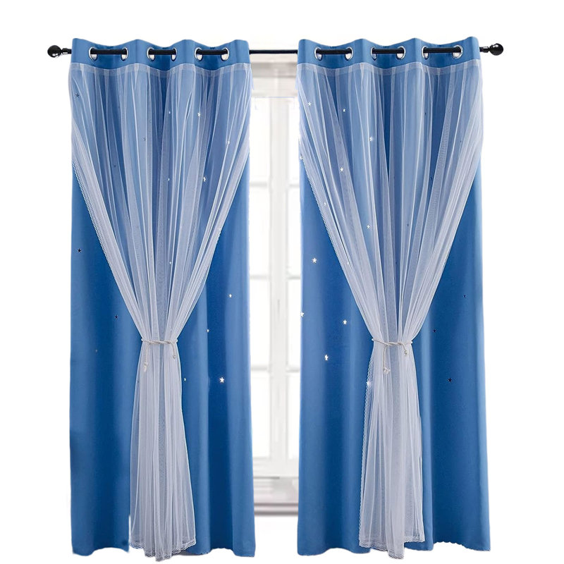 Semi Sheer Curtain Pair, Beige