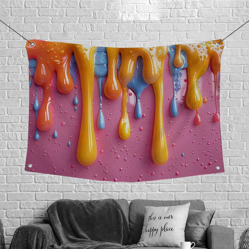 Tapisserie en microfibre, H 50 po x l 60 po