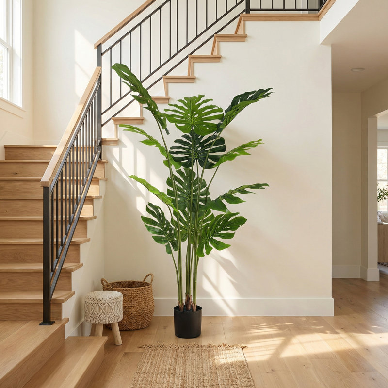 Fausse plante Monstera Deliciosa, H 55 po x l 35,43 po