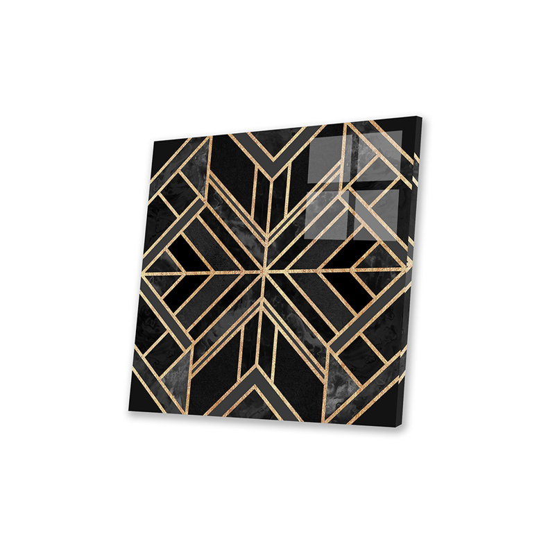 «Black Marble Dream» par Elisabeth Fredriksson, reproduction sur toile tendue sur châssis, H 12 po x l 12 po x P 0,75 po