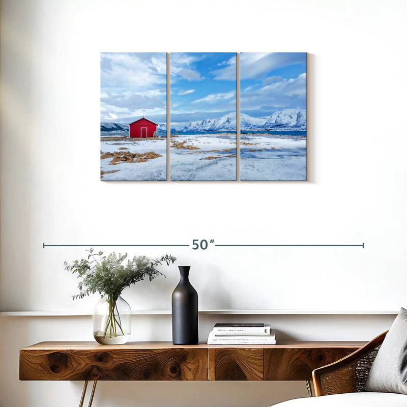 Wintry Norwegian Mountains, 20" H x 33" W