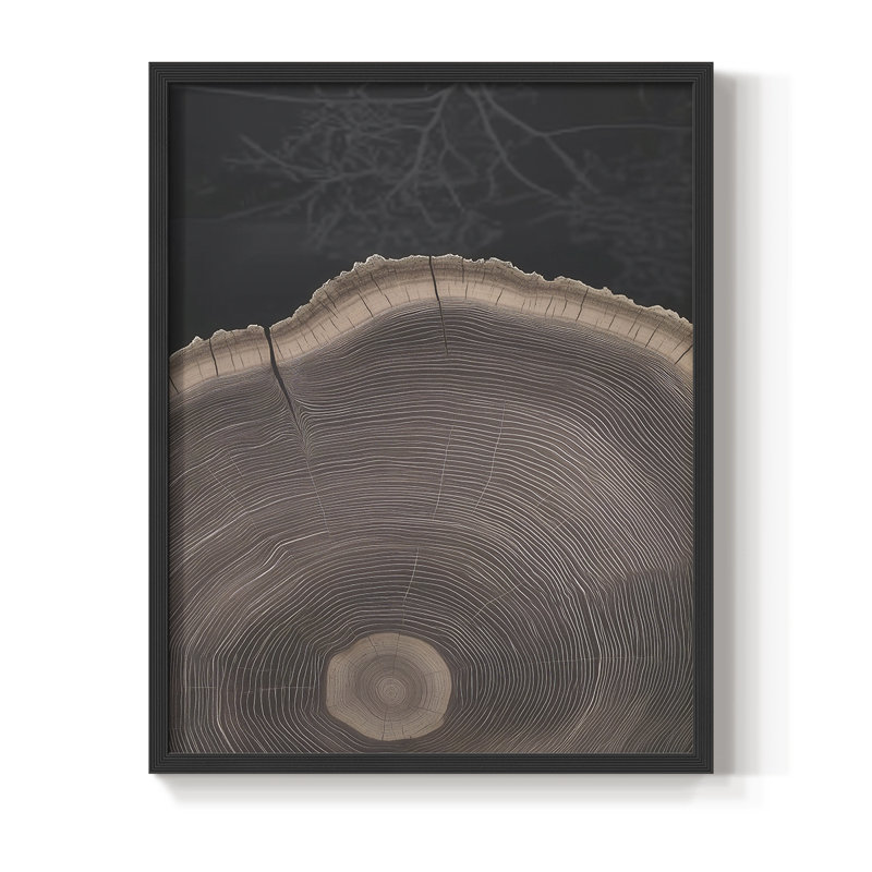 Abstract CCXXXIV Framed Print - Ready To Hang - Made in USA, Black, 10" H x 8" W