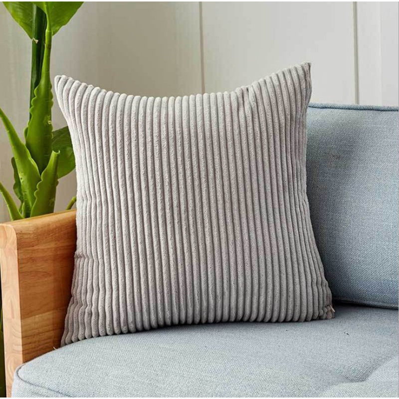  Set of 2 Throw Pillow With Inserts– 20"x20" Decorative Throw Pillow Full Set , Gray, 20" x 20"