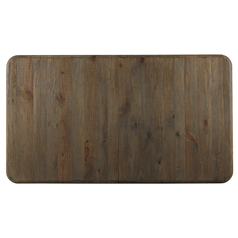 Abentego Extendable Pine Solid Wood Dining Table