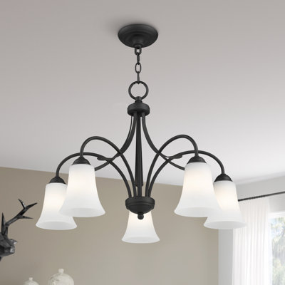 Lustre unique classique / traditionnel à 5 lumières