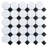 Matte 2x2" White Octagon & Black Dot 12x12 Mosaic - Wall & Floor Porcelain Mosaic tile (set of 20 sheets)-128673733