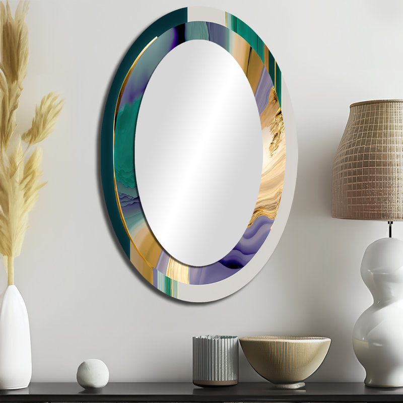 Miroir mural Bold Expression Art II - Green, 36 po x 24 po