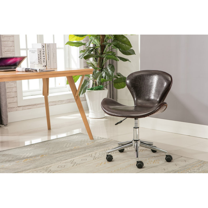 Chaise de bureau en polyuréthane Sycamore, Brun