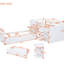 Lit mezzanine simple et lit plateforme - 7 tiroirs, blanc pour une chambre simplifiée et avec tiroirs de rangement spacieux-819222394