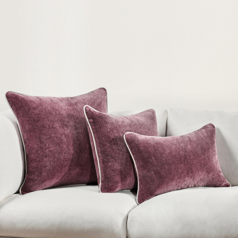 Goodall Reversible Throw Pillow, Sangria Red, Rectangle 14"H x 20"W