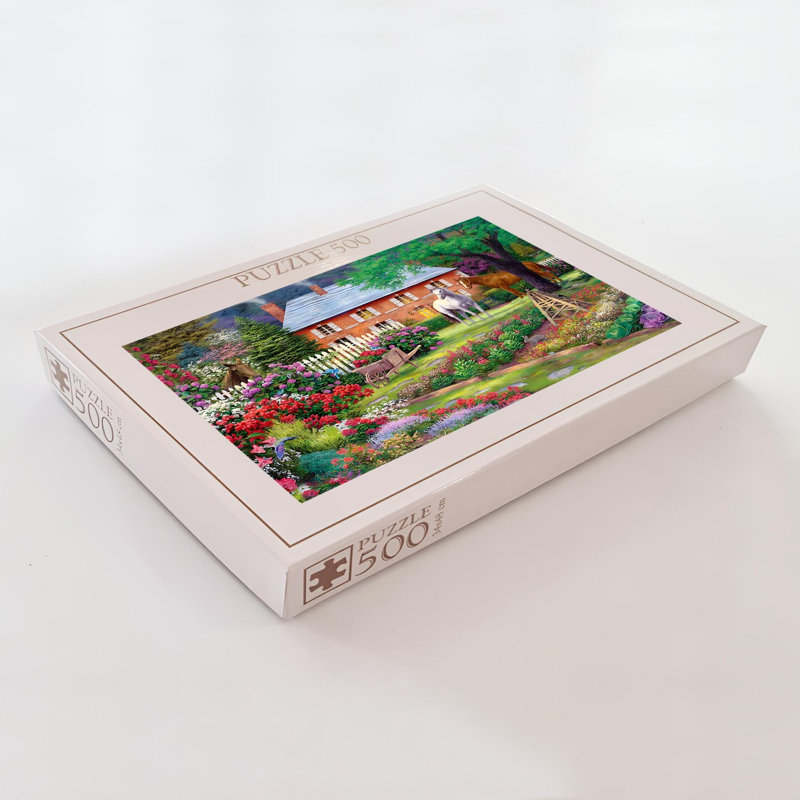 500 pièces en carton, 100% carton, 500 pièces, 18,9 x 13,4 pouces | Taille de la boîte: 13,2 po x 9,1 po x 2,0 po | Parfait pour le plaisir et la détente en famille, pièces durables de haute qualité pour un assemblage facile, cadeau idéal pour les amateurs de casse-tête