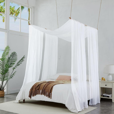 2 Bed Canopy Curtains Bundle. Canopy Bed Curtains Available in Sizes and Many Colors
