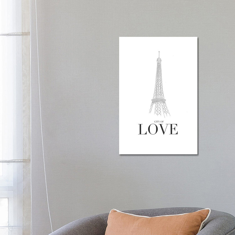 City Of Love by Leah Straatsma - Wrapped Canvas Print, 66.04 cm H x 45.72 cm W x 3.175 cm D