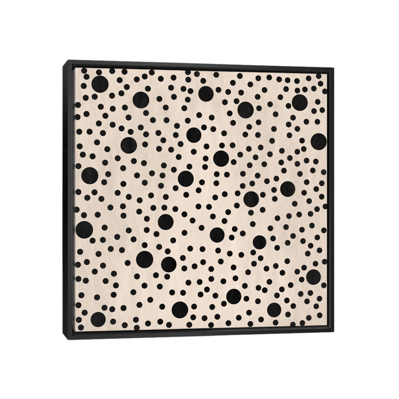 Art sur toile Albree, H 37 po x l 37 po x P 1,5 po, Toile avec cadre noir, Non mat