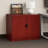 Doe Office Storage Cabinet With 2 Doors, Mahogany Red, 31 Inch Wide