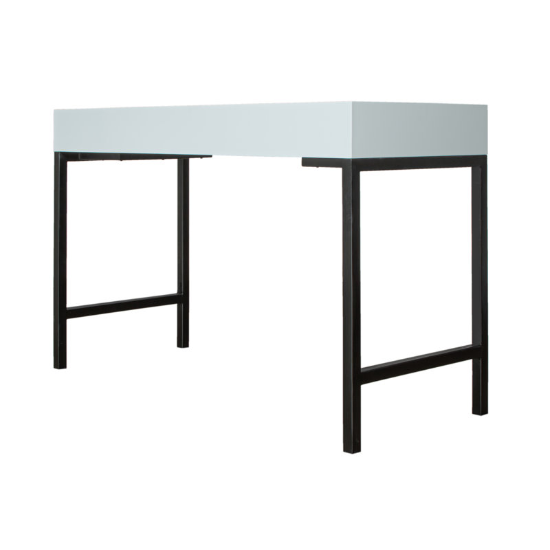 Maple Writing Desk, Light Blue