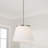 13.25" W x 9" H 1-Light Cone Pendant in Brushed Nickel with Soft White Glass-124328667