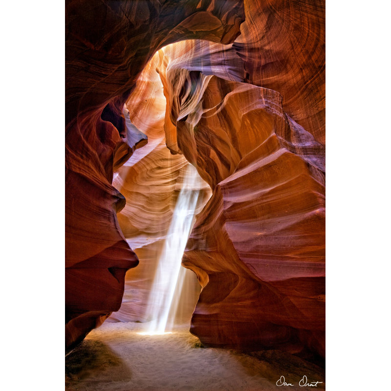Sun Shining Through Canyon III by David Drost -  Photograph, 76 cm H x 51 cm W, Wrapped Canvas