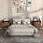 Fluted Nightstand Set of 2, 18" Modern Side Table, 2 Drawers End Table with Storage, Bedside for Bedroom, Living Room, Curved Profile Design-998775822-998775817