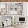 2 Pcs Stackable Cubby Storage Organizers,White Nightstand With 4 Drawers