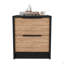 Nightstand Cervants, Two Drawers, Metal Handle-638011008