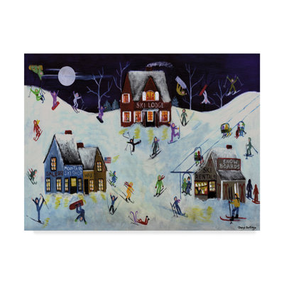 " Mountain Ski Slope " Painting Print