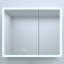 Miroir à DEL en aluminium de conception moderne pour salle de bain