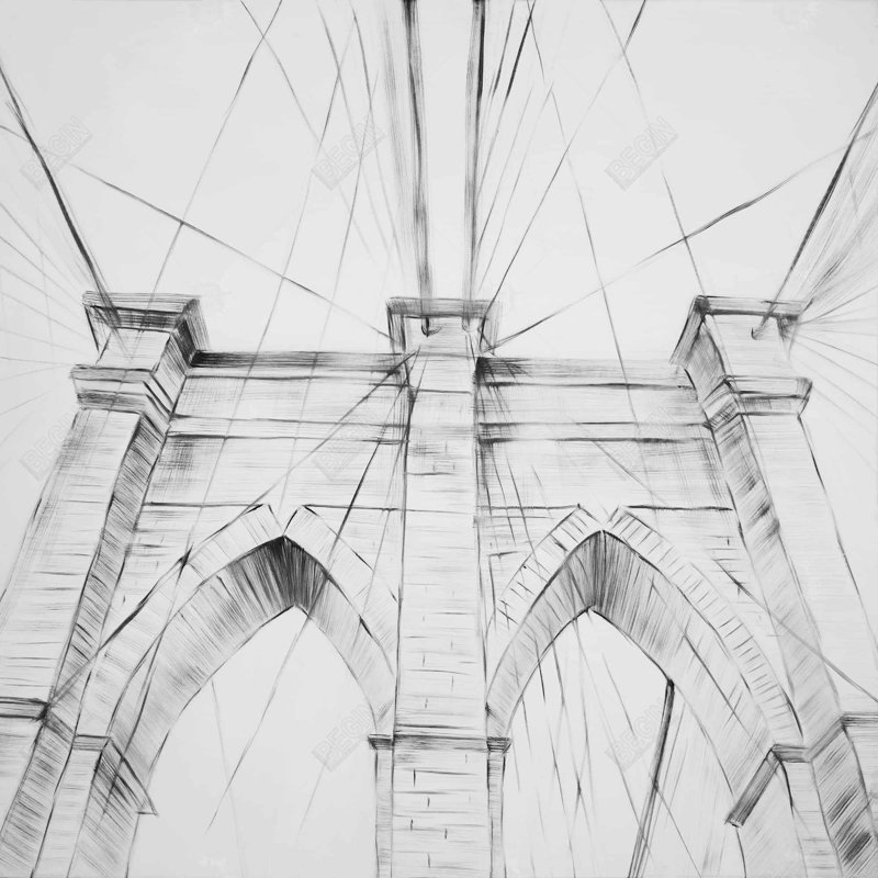 " Brooklyn Bridge Sketch "