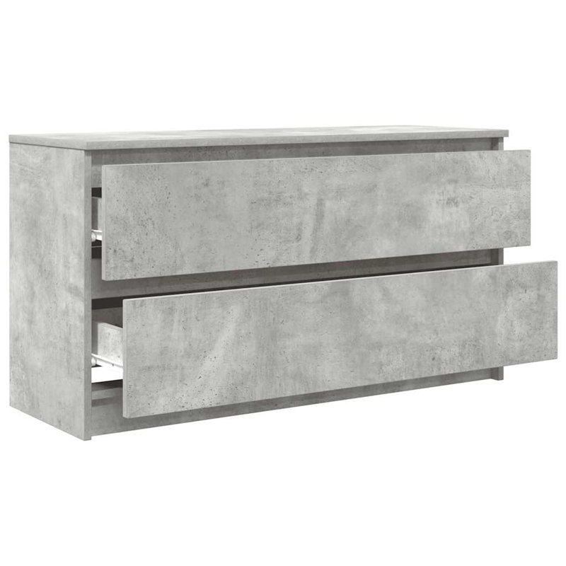 TV Cabinet 35x54 Cm Engineered Wood, 100 cm, Concrete Grey