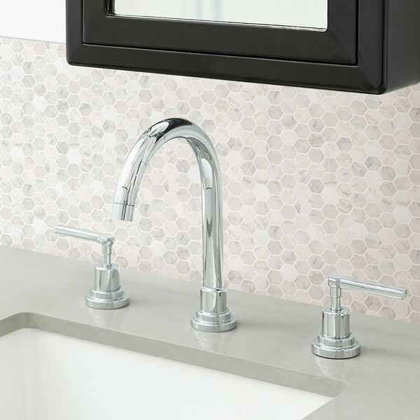 25.4cm W x 25.4cm L Vinyl Peel and Stick Mosaic Tile