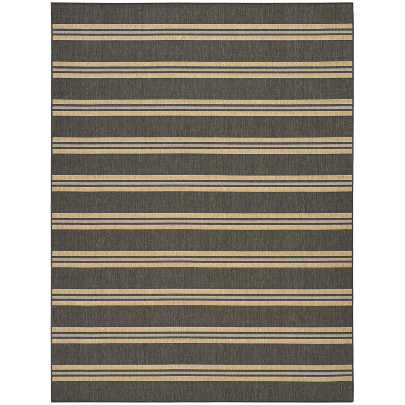 Manderella Modern Rug, Charcoal, Rectangle 10' x 14'