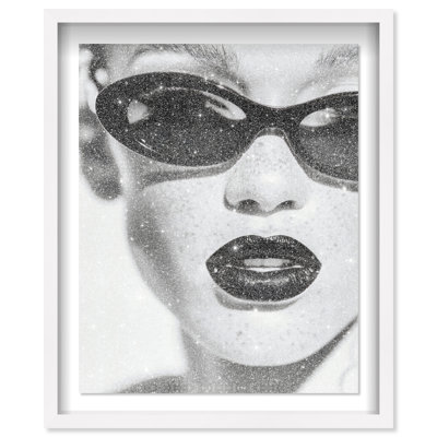 Midnight Gloss Framed Graphic Art
